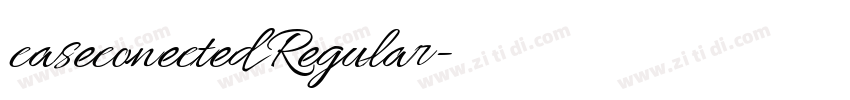 caseconected Regular字体转换 caseconected Regular字体转换
